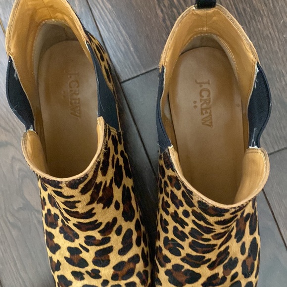 J Crew Leopard Ankle Boots - Picture 4 of 4